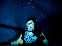 Diver Under Water
